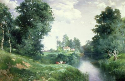 A Long Island River by Thomas Moran